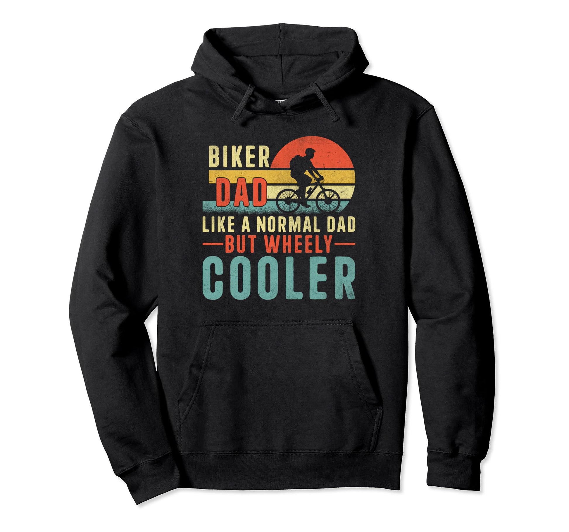 Biker Dad Like Normal Dad But Cooler Hoodie - Trendy Graphic Men Women - T-Shirt, Sweatshirt, Hoodie