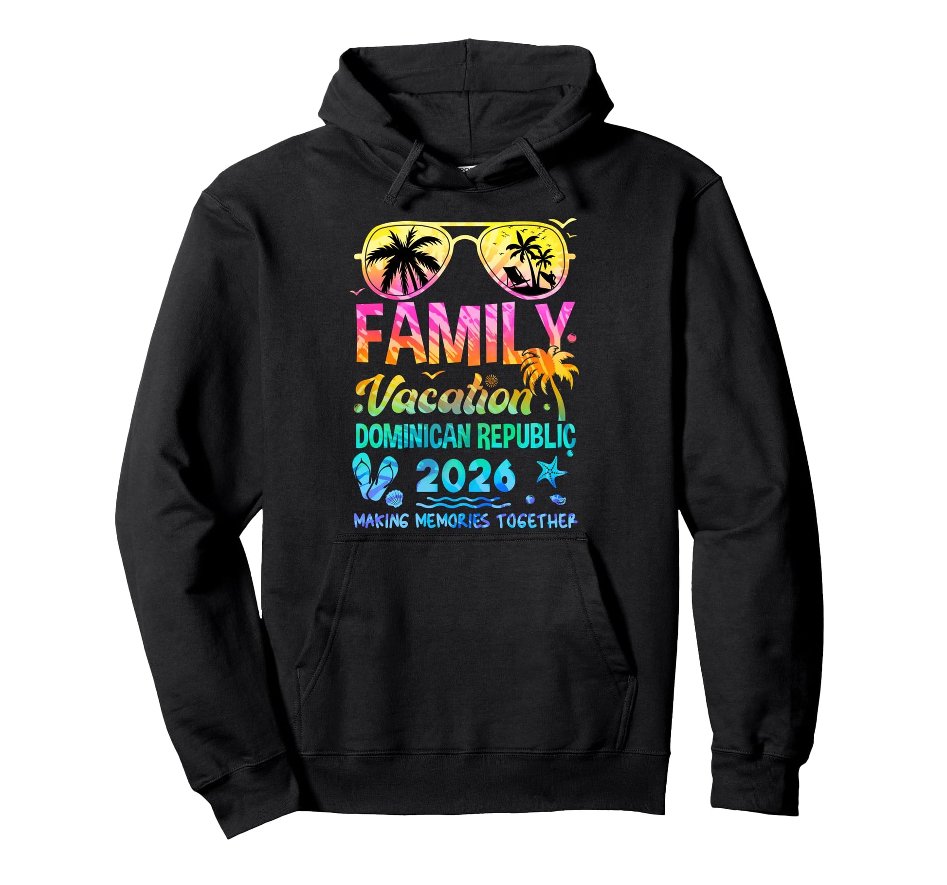 Family Vacation 2026 Dominican Hoodie - Aesthetic Graphic Men Women - T-Shirt, Sweatshirt, Hoodie