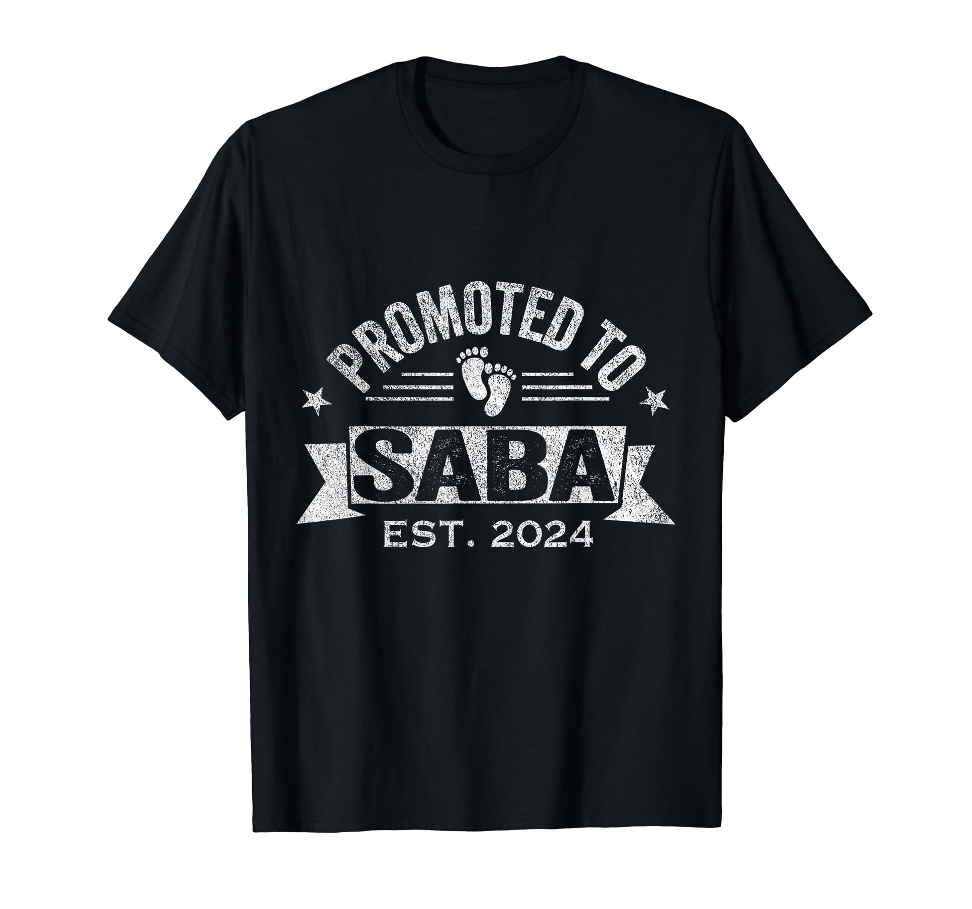 Promoted To Saba Est 2024 Jewish Grandpa T-Shirt - Unique Graphic Unisex - T-Shirt, Sweatshirt, Hoodie