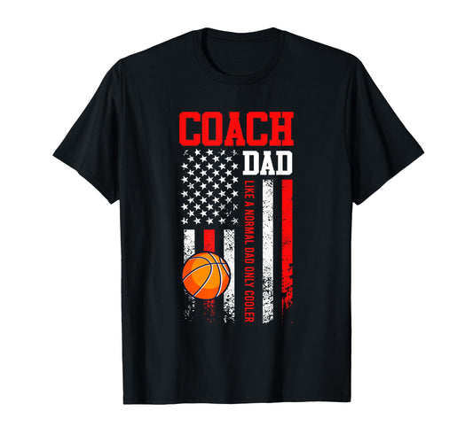 Basketball Coach Dad Basketball Usa T-Shirt - Novelty Apparel Men Women - T-Shirt, Sweatshirt, Hoodie
