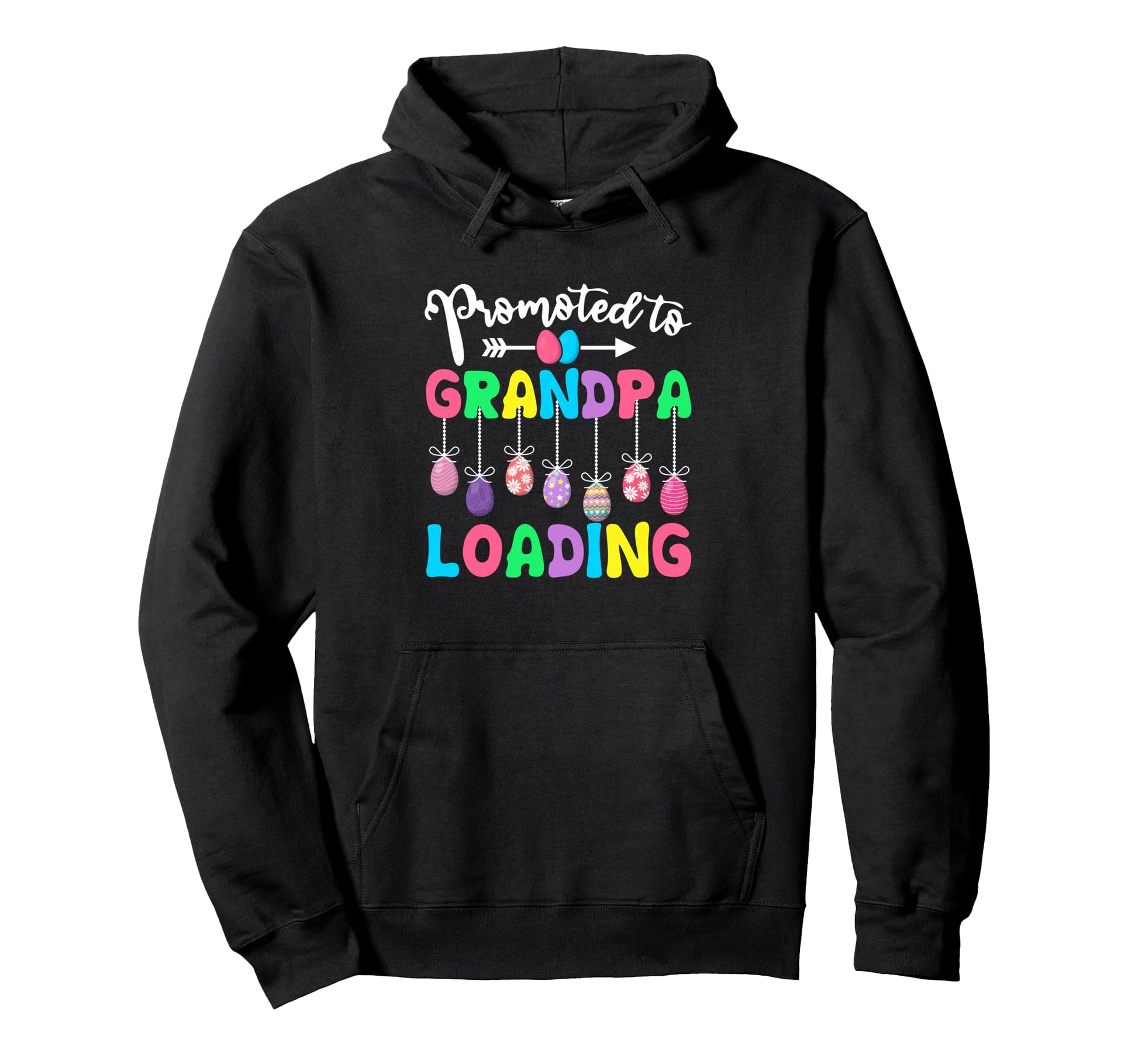 Promoted To Grandpa Loading Hoodie - Casual Everyday Wear for Adults - T-Shirt, Sweatshirt, Hoodie