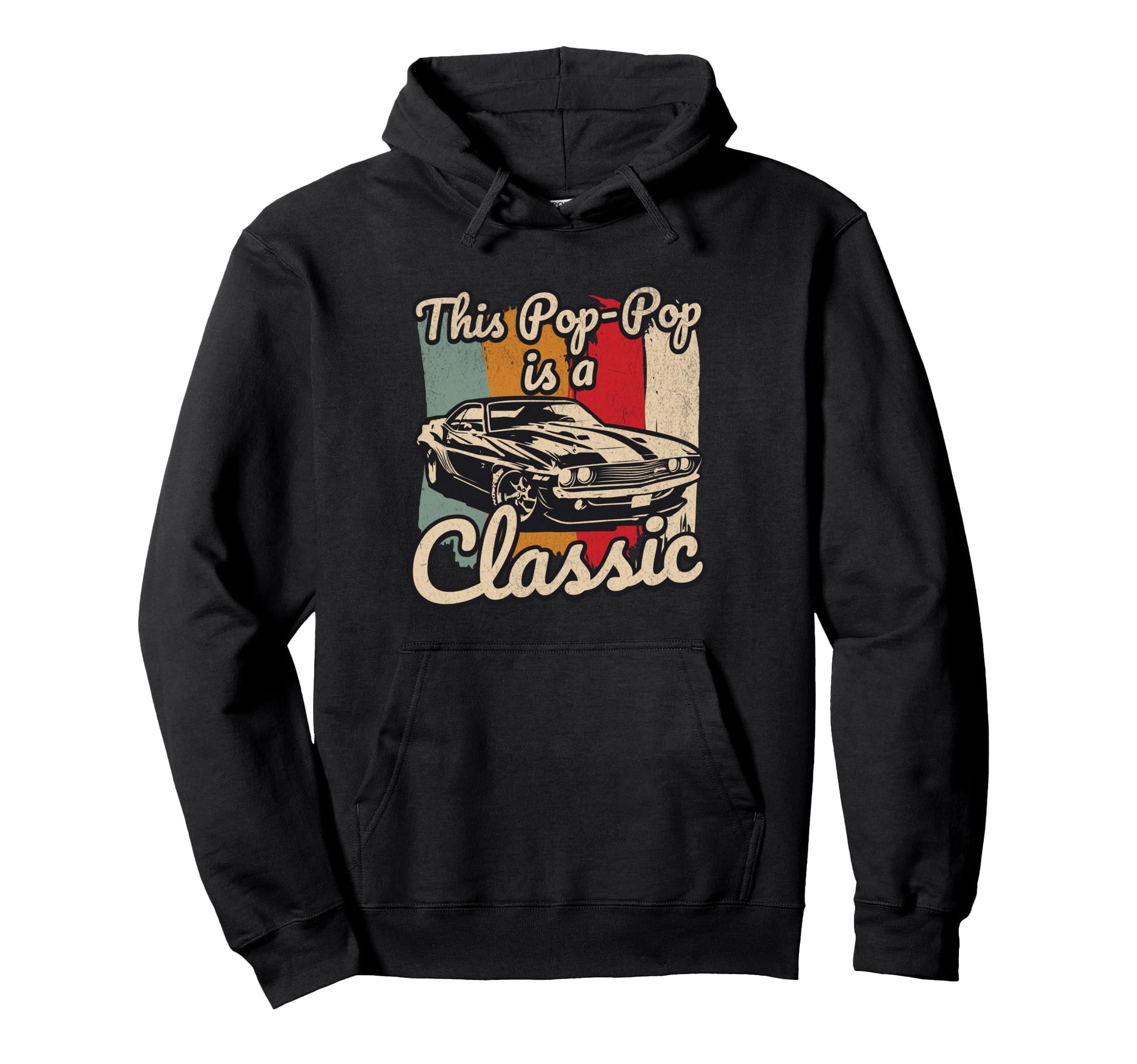 This Pop Pop Is Car Fanatic Driving Motor Hoodie - Graphic Print Men Women - T-Shirt, Sweatshirt, Hoodie