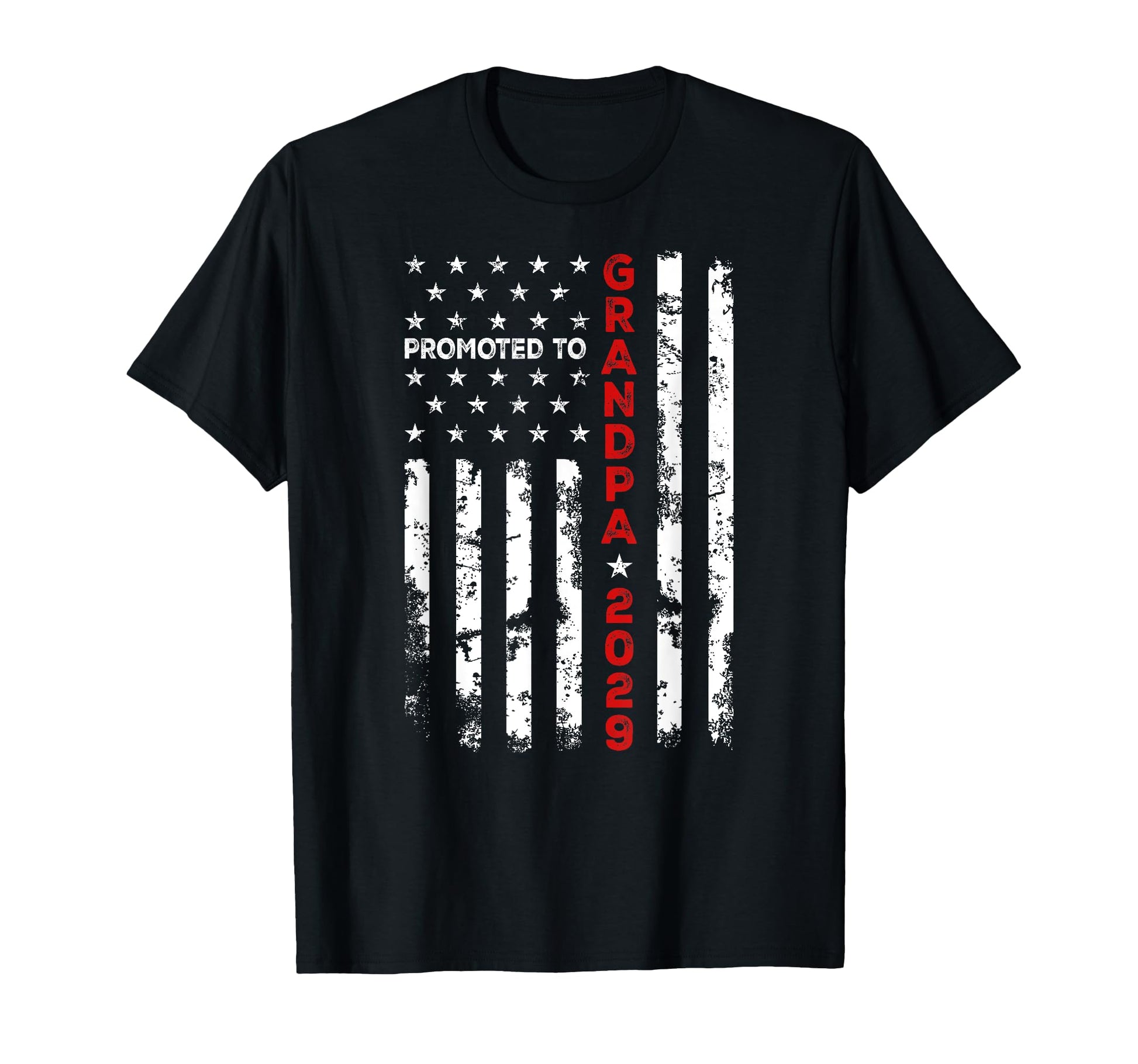 Usa American Flag Promoted To Grandpa T-Shirt - Novelty Apparel for Adults - T-Shirt, Sweatshirt, Hoodie