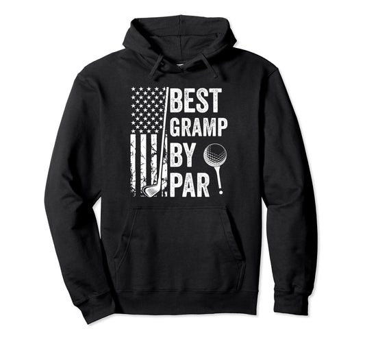 Best Gramp Par Usa Flag Golf Fathers Hoodie - Aesthetic Graphic Men Women - T-Shirt, Sweatshirt, Hoodie