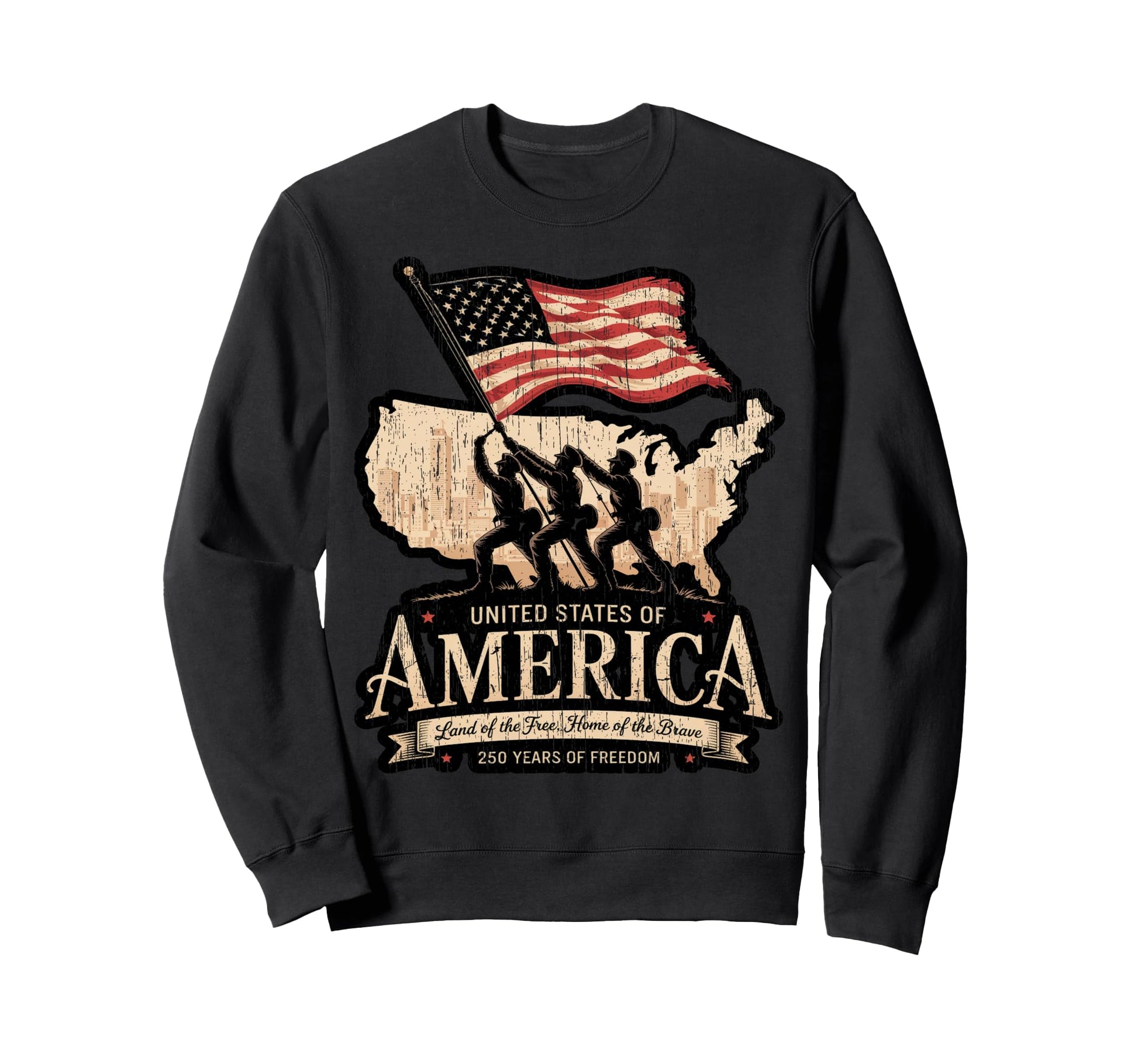 250Th Anniversary America Usa Sweatshirt - Graphic Print Men Women - T-Shirt, Sweatshirt, Hoodie