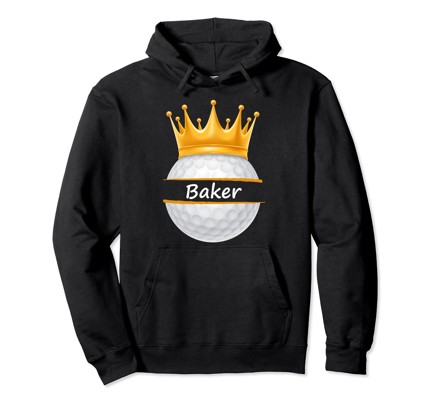 Novelty Golf Personalized Name Baker Hoodie - Custom Art Print Men Women - T-Shirt, Sweatshirt, Hoodie