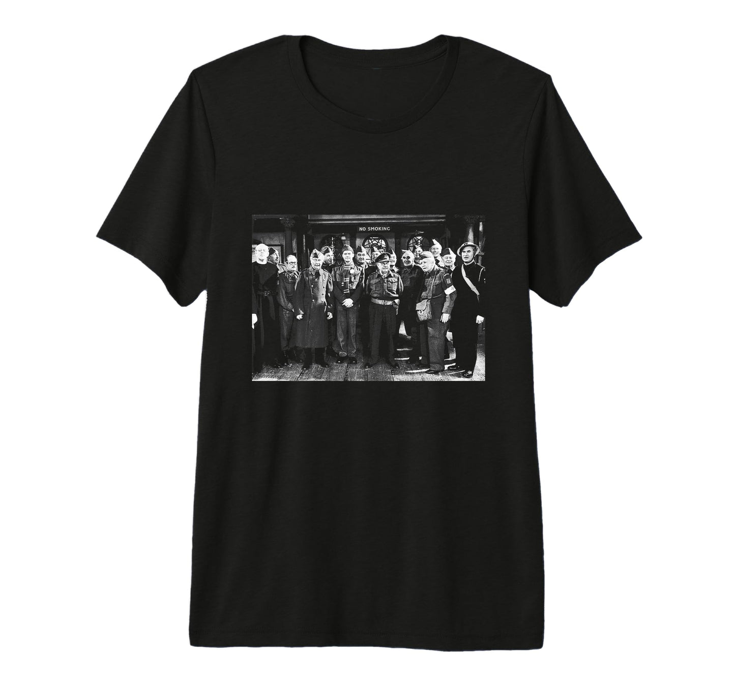 Dads Army Tv Series Cast Photo Tri T-Shirt - Minimalist Print for Adults - T-Shirt, Sweatshirt, Hoodie