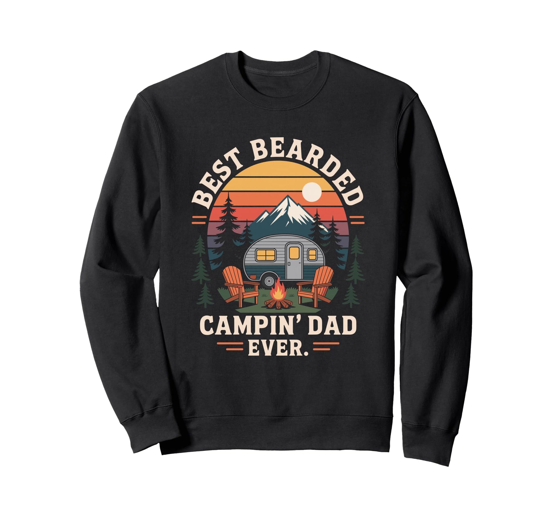 Outdoor Camp Camper Father Best Sweatshirt - Aesthetic Graphic for Adults - T-Shirt, Sweatshirt, Hoodie