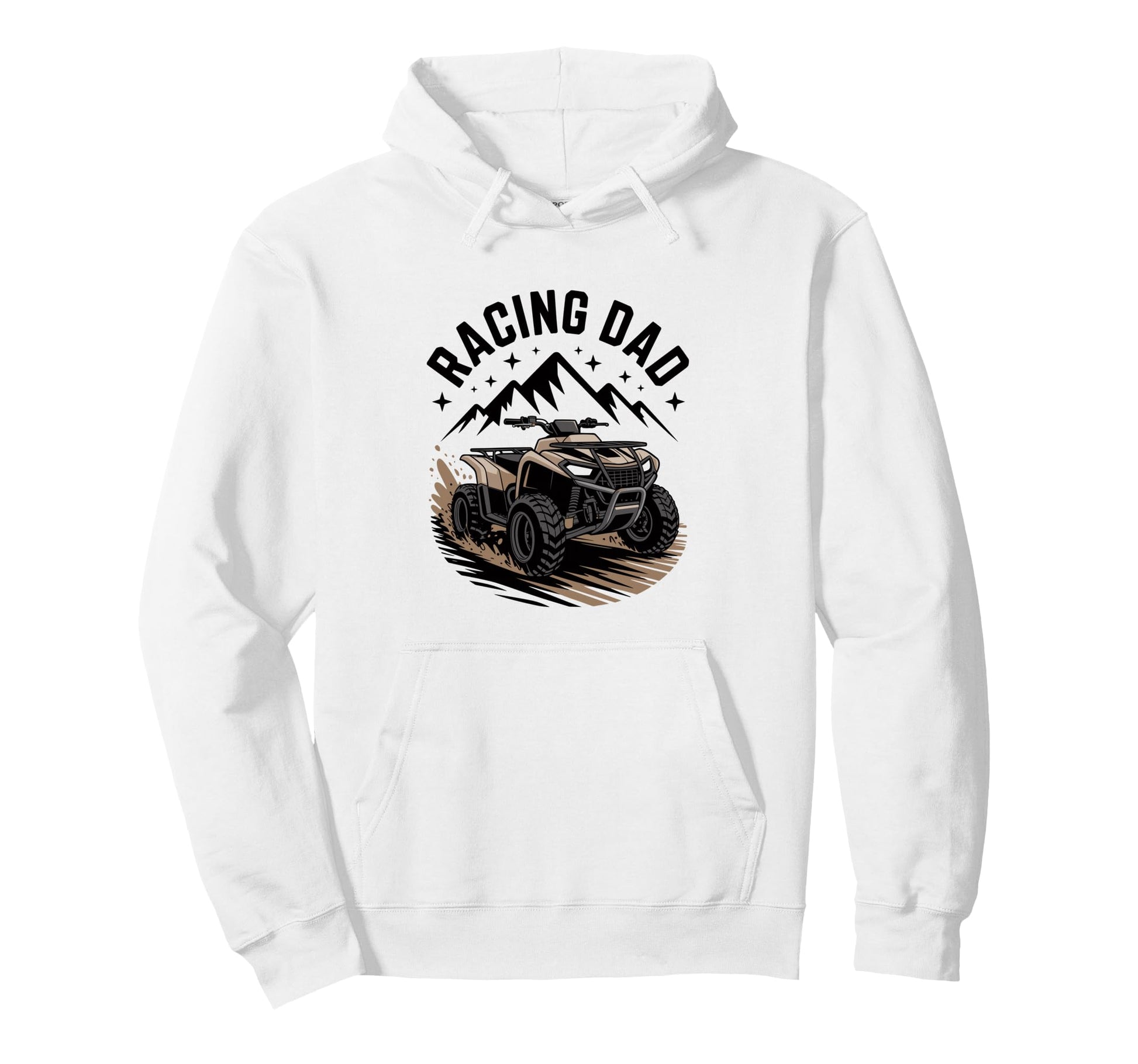 Fathers Day Quad Biker Atv Four Hoodie - Casual Everyday Wear Men Women - T-Shirt, Sweatshirt, Hoodie