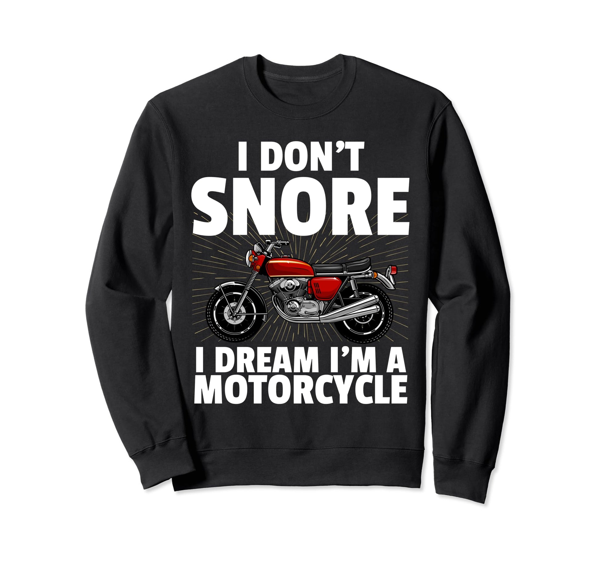 Funny Motorcycle Dad Biker Sweatshirt - Minimalist Print for Adults - T-Shirt, Sweatshirt, Hoodie