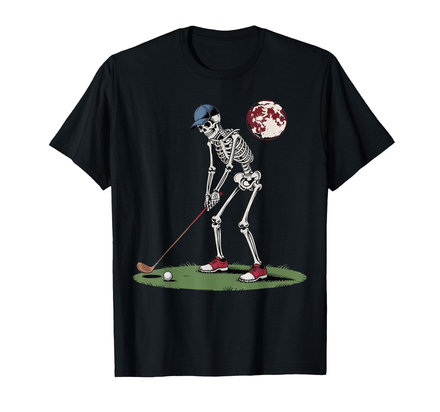 Skeleton Golfer Golf Player Funny Dad T-Shirt - Streetwear Style Men Women - T-Shirt, Sweatshirt, Hoodie