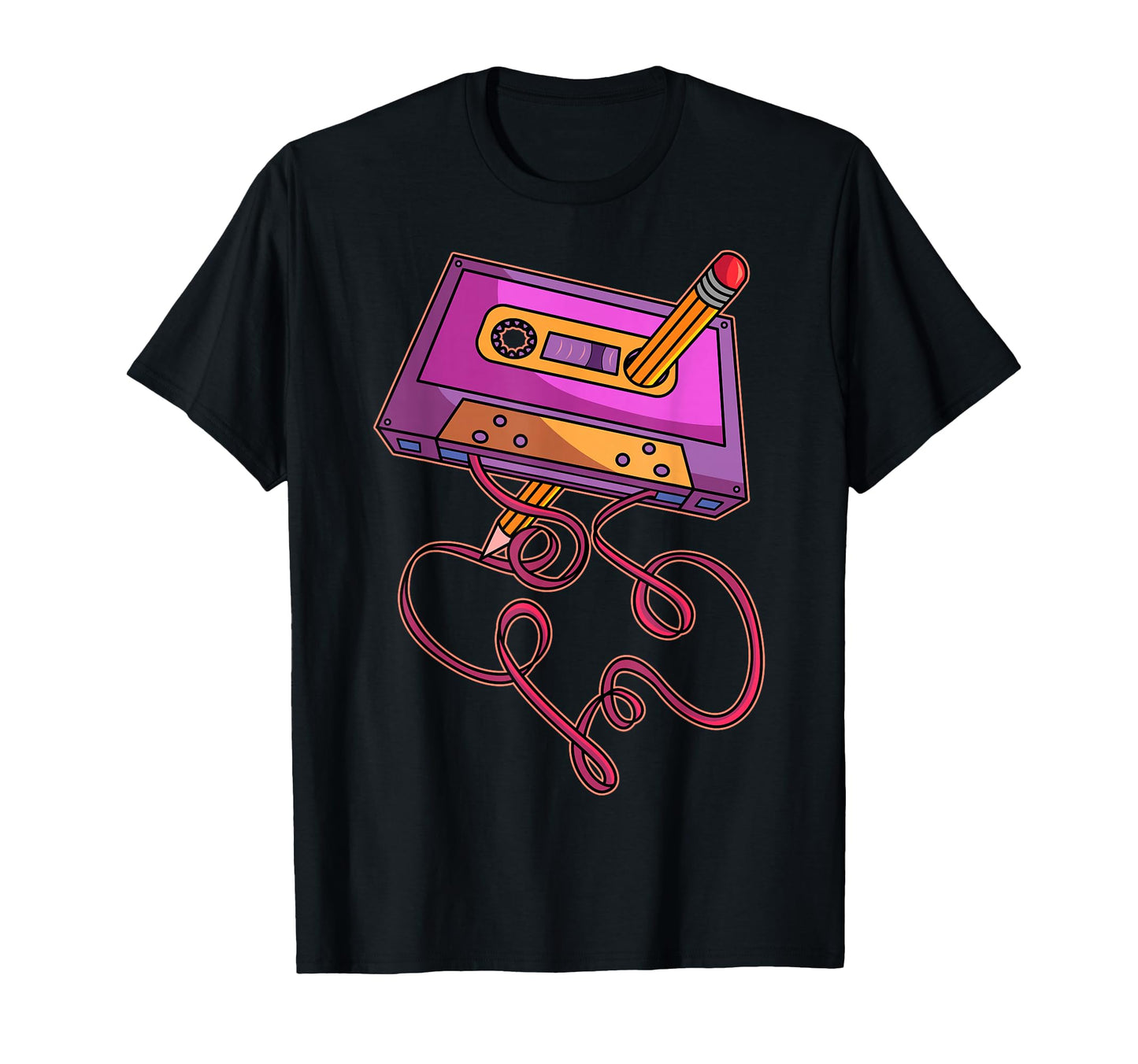 80S Cassette Tape Pencil 1980S T-Shirt - Fun Novelty Design Unisex - T-Shirt, Sweatshirt, Hoodie