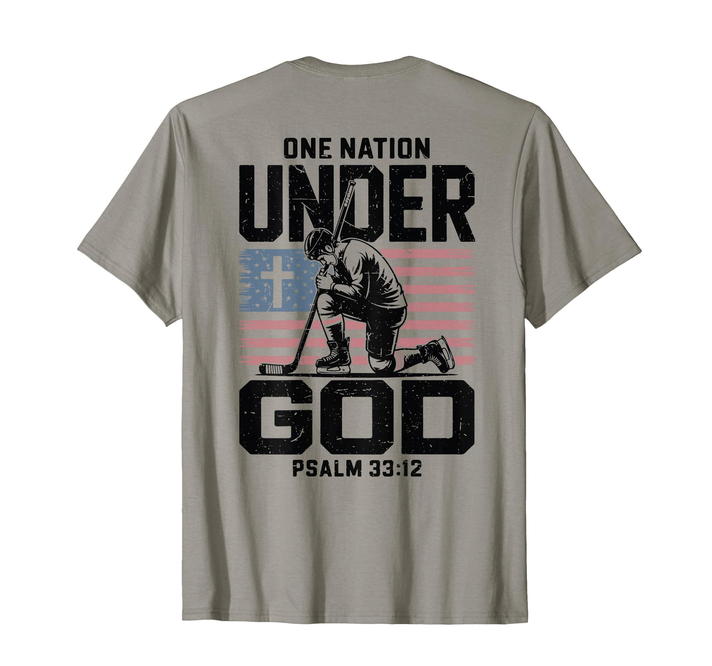 Mens Patriotic Hockey American Flag T-Shirt - Casual Everyday Wear Unisex - T-Shirt, Sweatshirt, Hoodie