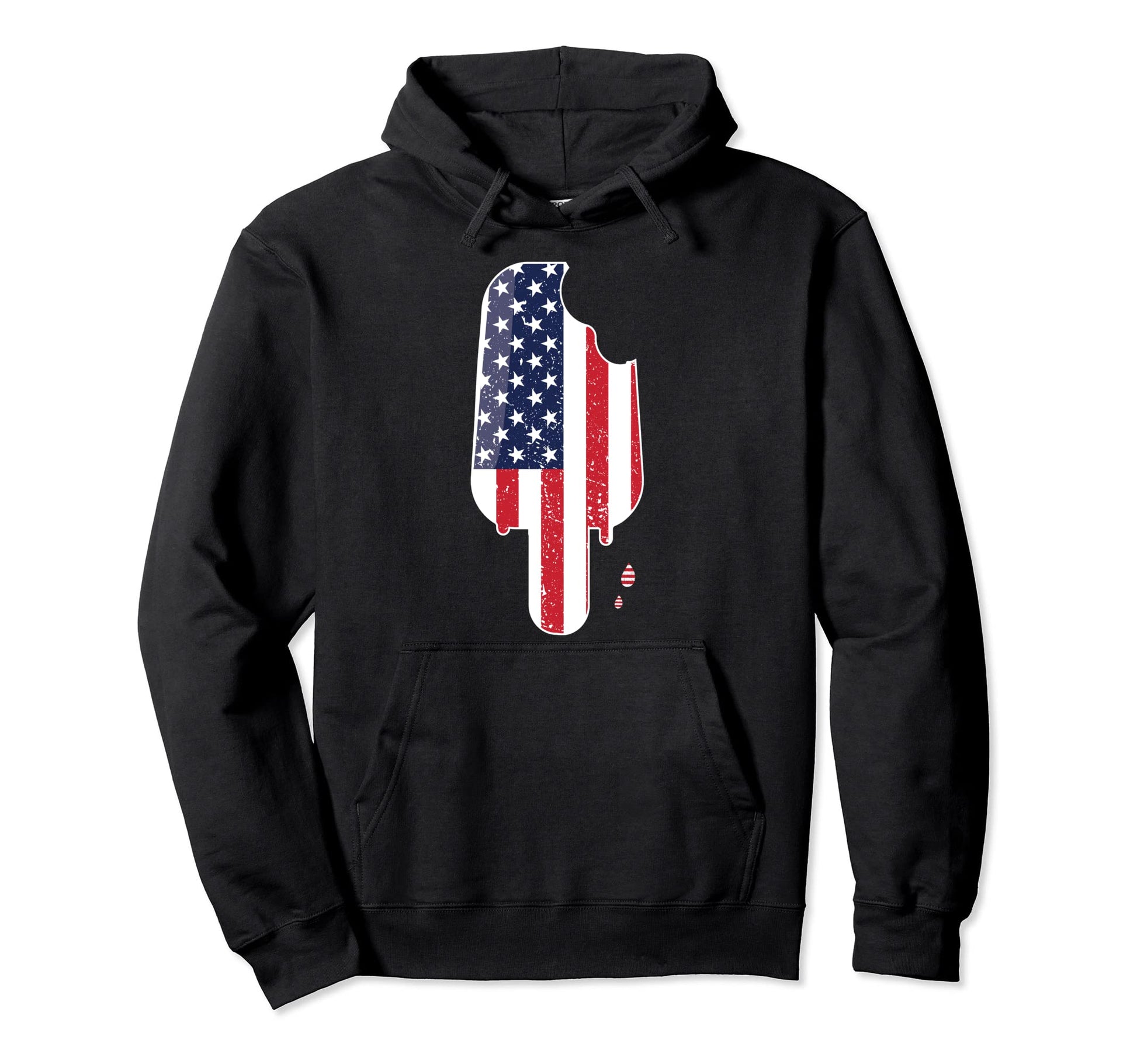 Flag Popsicle Ice Pop 4Th July Hoodie - Aesthetic Graphic for Adults - T-Shirt, Sweatshirt, Hoodie