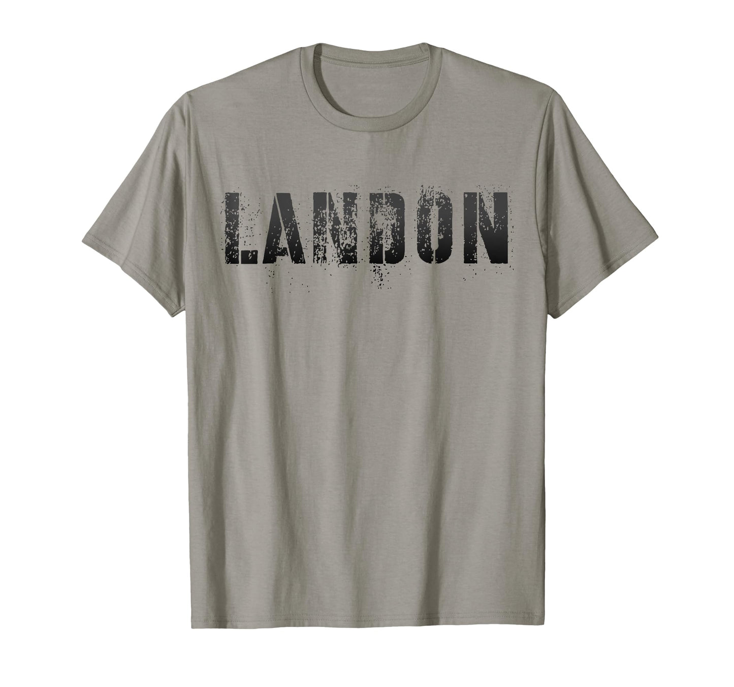 First Name Landon Military Personalized T-Shirt - Trendy Graphic Men Women - T-Shirt, Sweatshirt, Hoodie