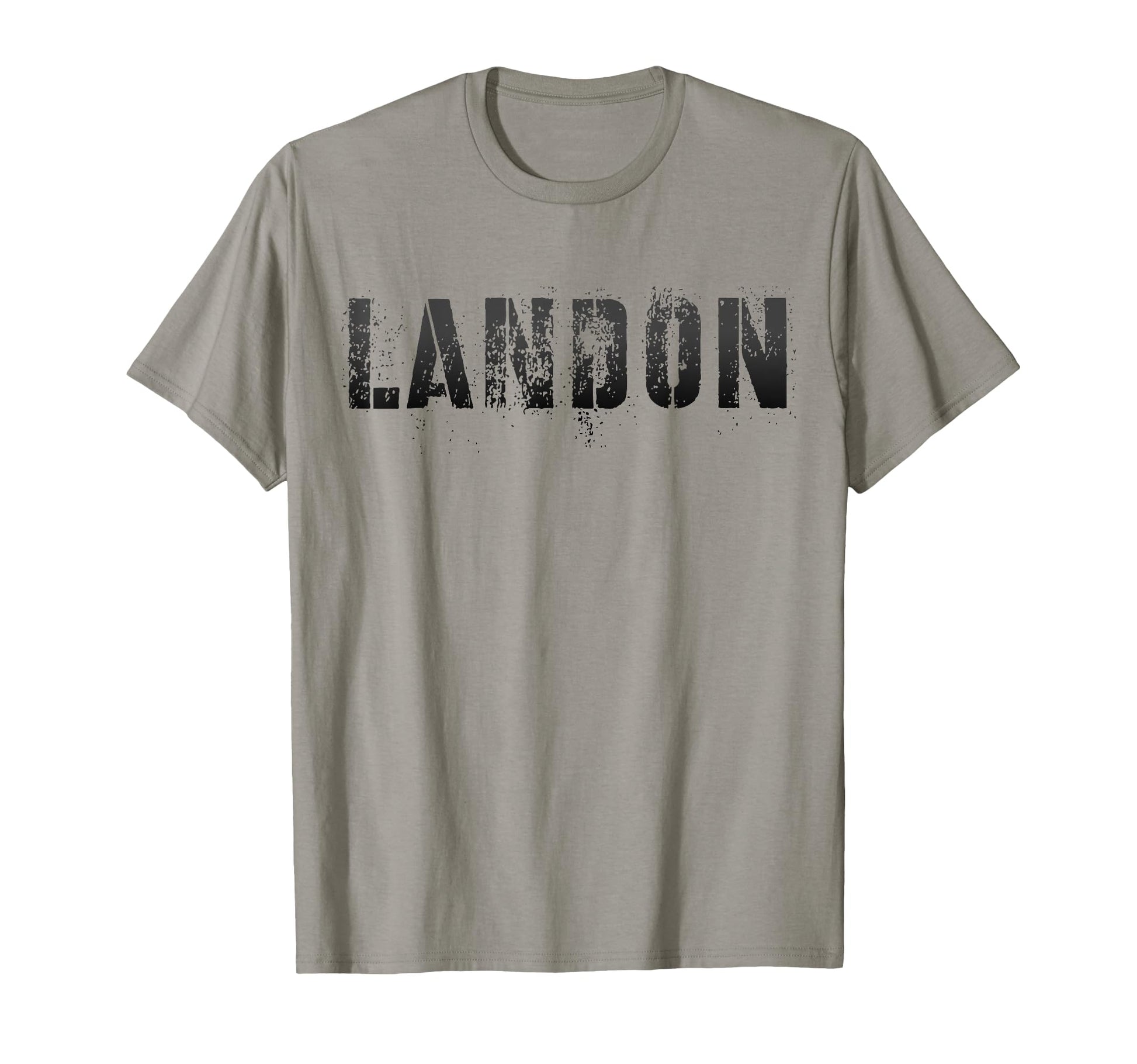First Name Landon Military Personalized T-Shirt - Trendy Graphic Men Women - T-Shirt, Sweatshirt, Hoodie
