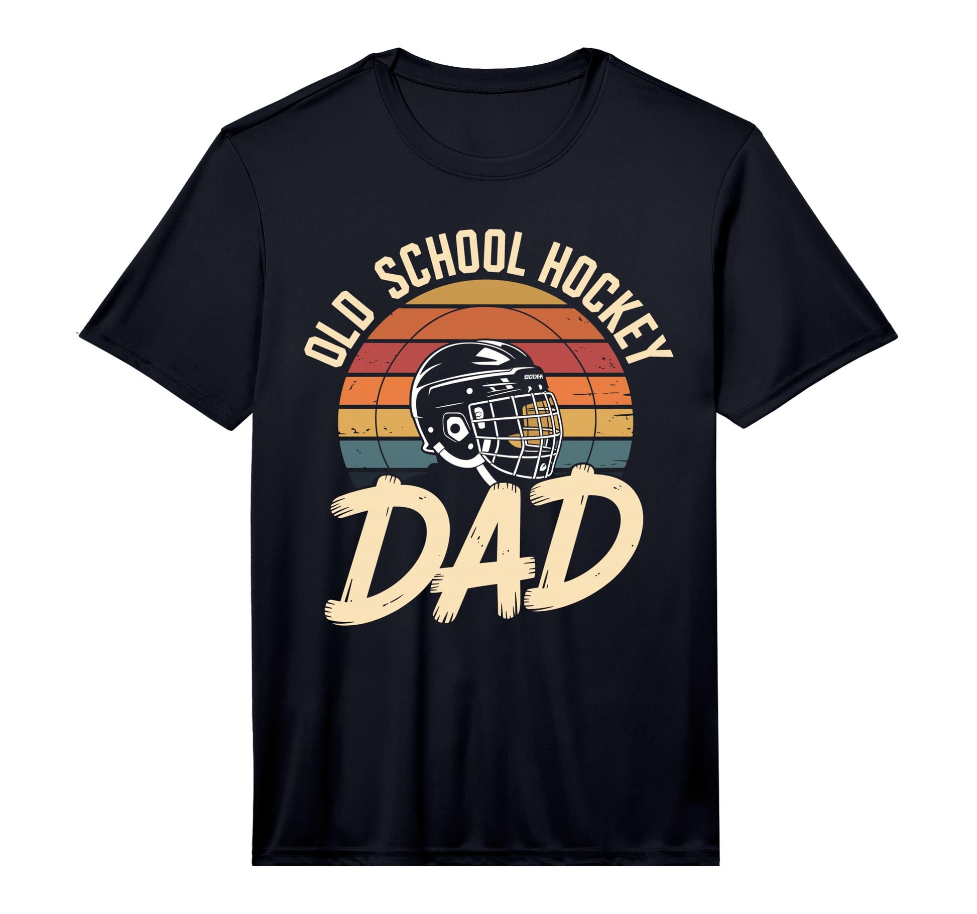 Mens Old School Hockey Dad Ice Hockey T-Shirt - Trendy Graphic Men Women - T-Shirt, Sweatshirt, Hoodie