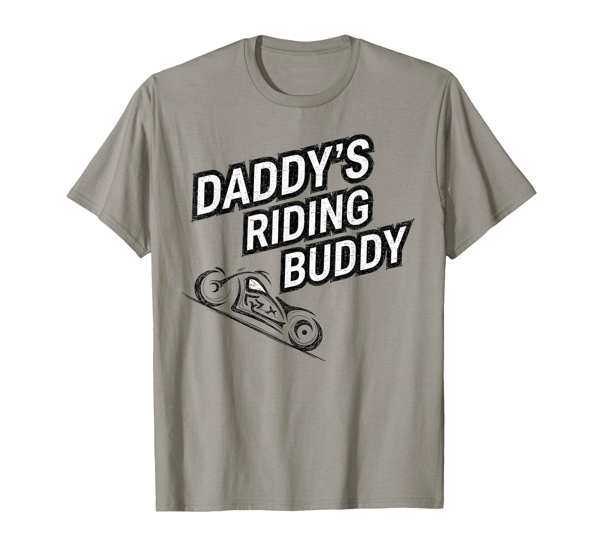 Daddys Riding Buddy Motorcycle Dad T-Shirt - Unique Graphic Men Women - T-Shirt, Sweatshirt, Hoodie
