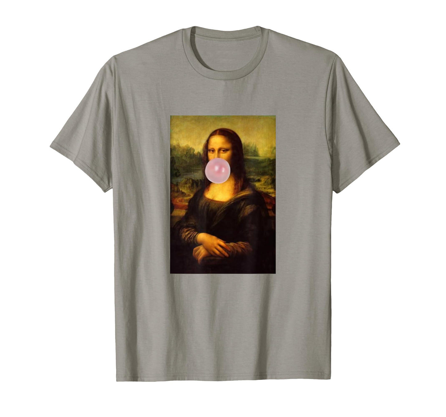 Chewing Gum Mona Lisa Mona Lisa T-Shirt - Fun Novelty Design for Adults - T-Shirt, Sweatshirt, Hoodie