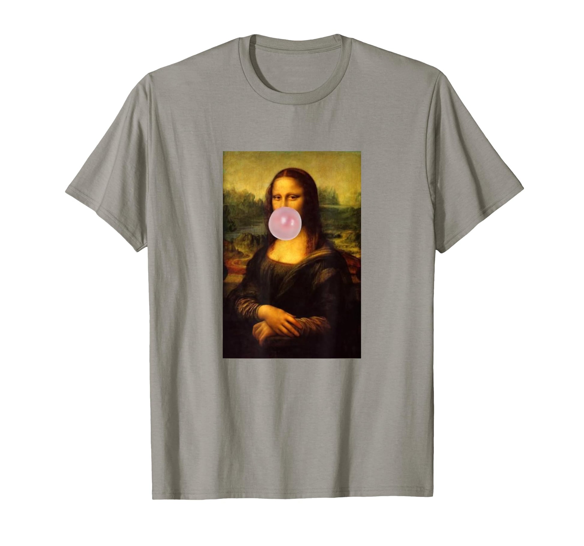 Chewing Gum Mona Lisa Mona Lisa T-Shirt - Fun Novelty Design for Adults - T-Shirt, Sweatshirt, Hoodie