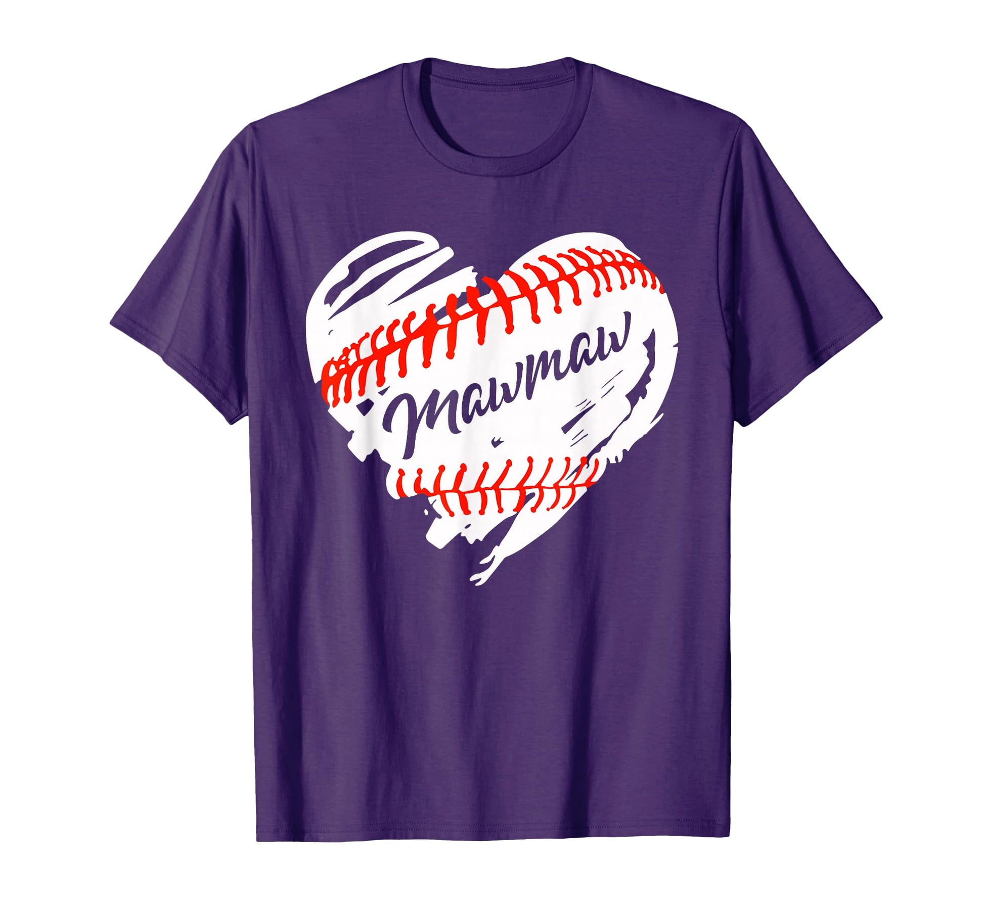 Baseball Heart Baseball Mawmaw Softball T-Shirt - Trendy Graphic Unisex - T-Shirt, Sweatshirt, Hoodie