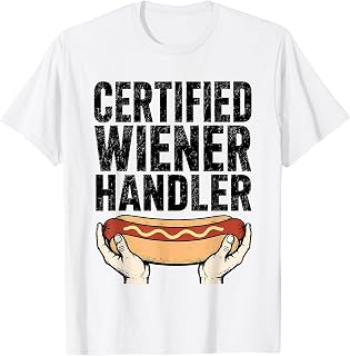 Certified Weiner Handler Funny Hot Dog Lovers BBQ Party T-Shirt Unisex T-shirt, Sweatshirt, Hoodie, Long Sleeve Tee - T-Shirt, Sweatshirt, Hoodie