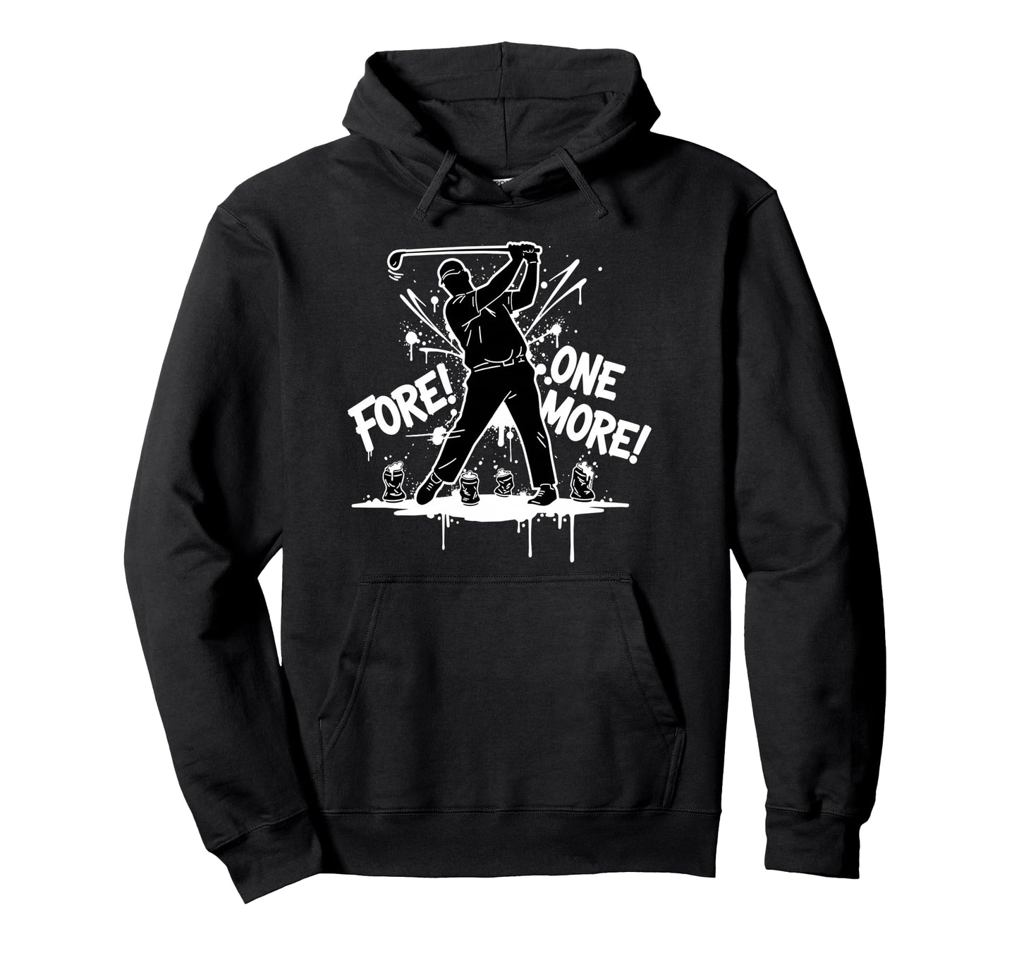 Golf Swing Lube Beer 19Th Hole Alcohol Hoodie - Graphic Print for Adults - T-Shirt, Sweatshirt, Hoodie