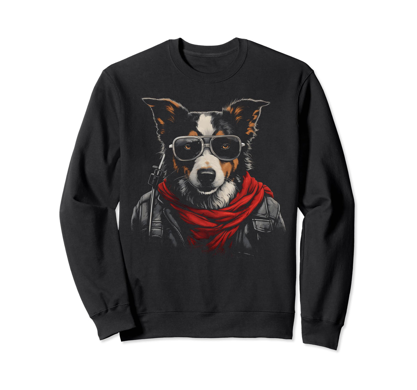 Motorcycle Dad Biker Dog Funny Sweatshirt - Minimalist Print Men Women - T-Shirt, Sweatshirt, Hoodie