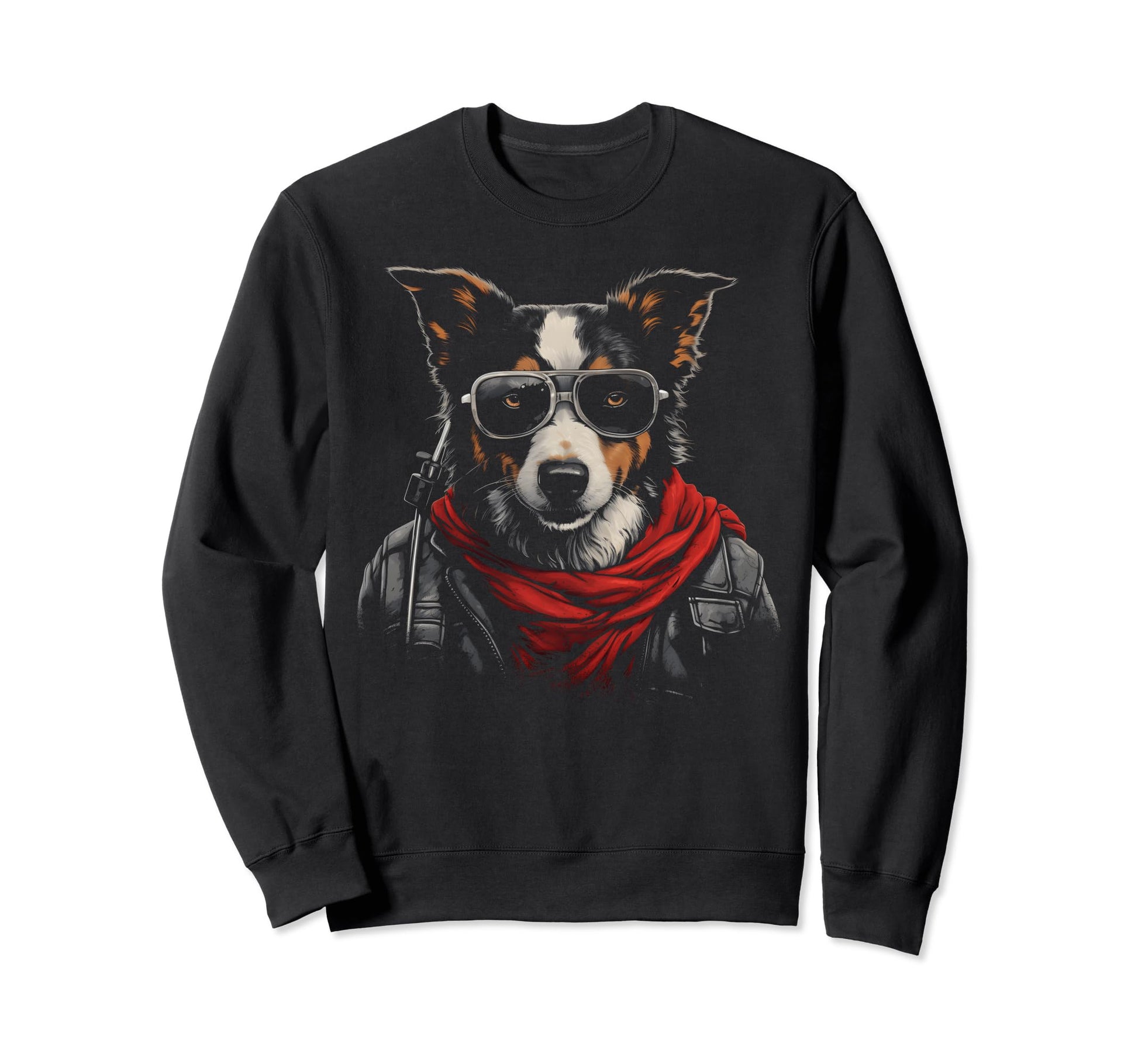 Motorcycle Dad Biker Dog Funny Sweatshirt - Minimalist Print Men Women - T-Shirt, Sweatshirt, Hoodie
