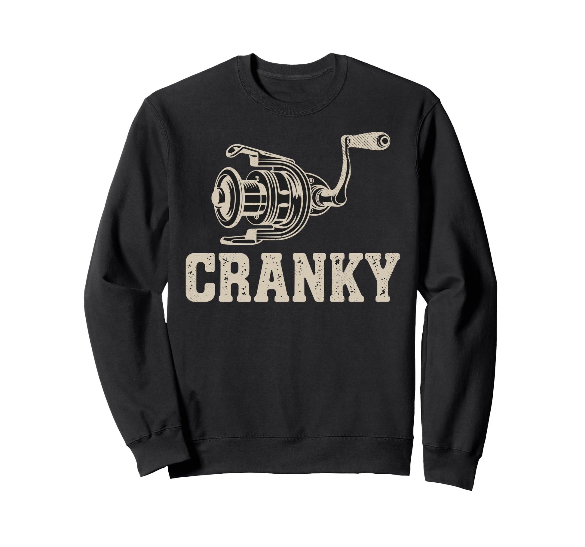 Reel Cranky Fisherman Fishing Sweatshirt - Casual Everyday Wear for Adults - T-Shirt, Sweatshirt, Hoodie