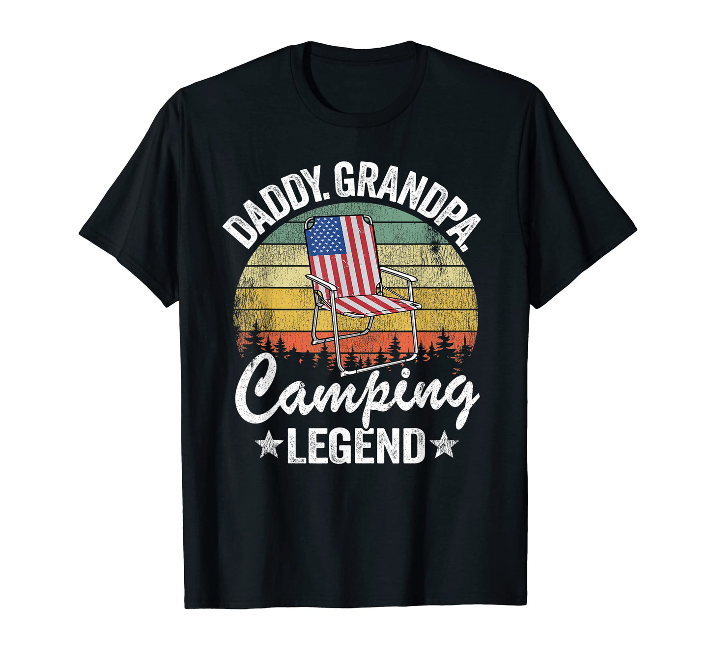 Mens Daddy Grandpa Camping Legend Rv T-Shirt - Minimalist Print for Adults - T-Shirt, Sweatshirt, Hoodie