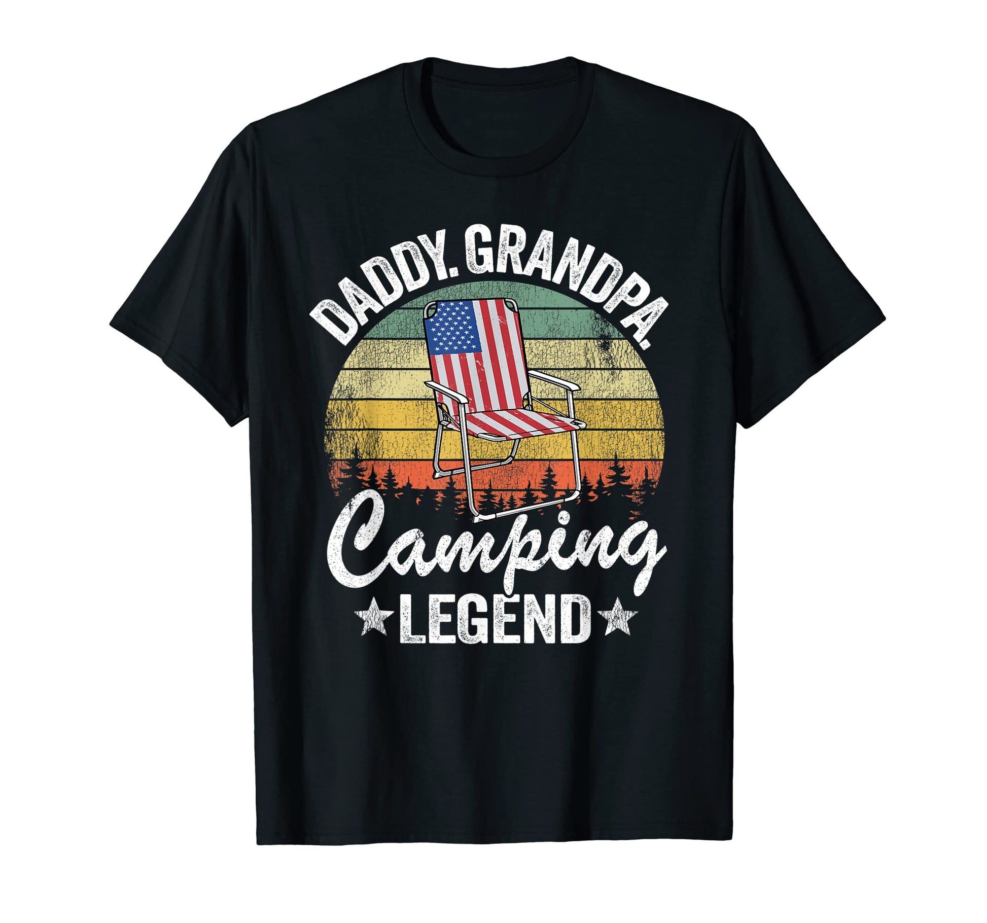 Mens Daddy Grandpa Camping Legend Rv T-Shirt - Minimalist Print for Adults - T-Shirt, Sweatshirt, Hoodie