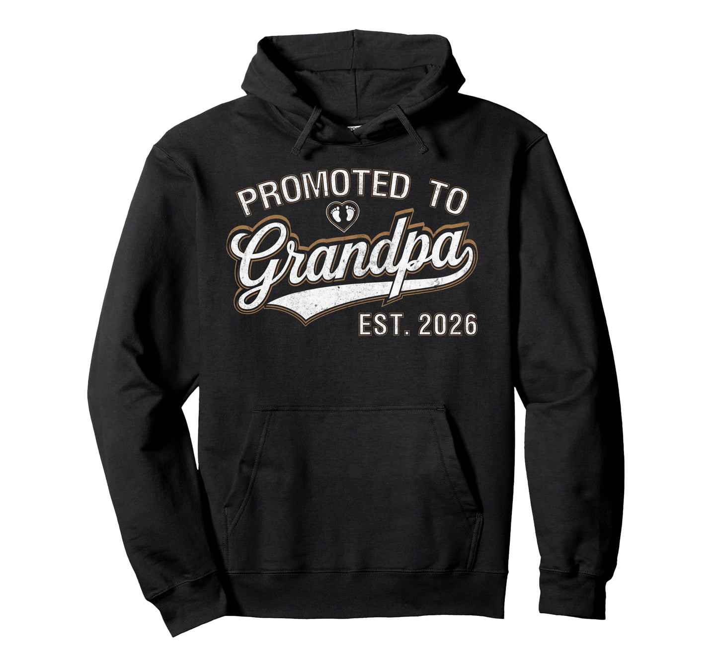 Promoted To Grandpa Est 2026 Soon To Be Hoodie - Unique Graphic for Adults - T-Shirt, Sweatshirt, Hoodie