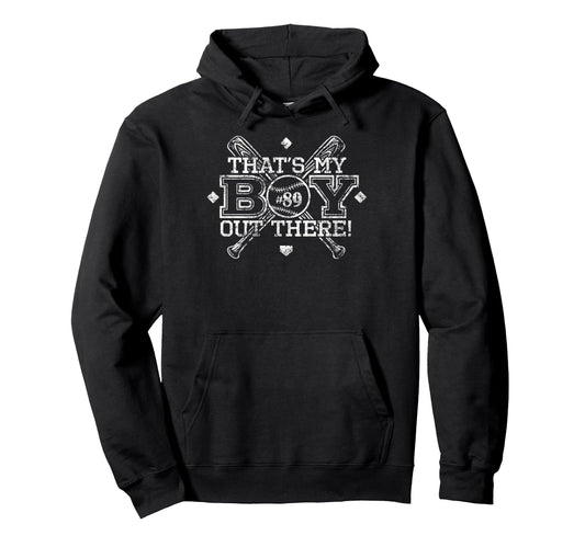 Baseball Mom Dad Thats My Proud Hoodie - Casual Everyday Wear for Adults - T-Shirt, Sweatshirt, Hoodie