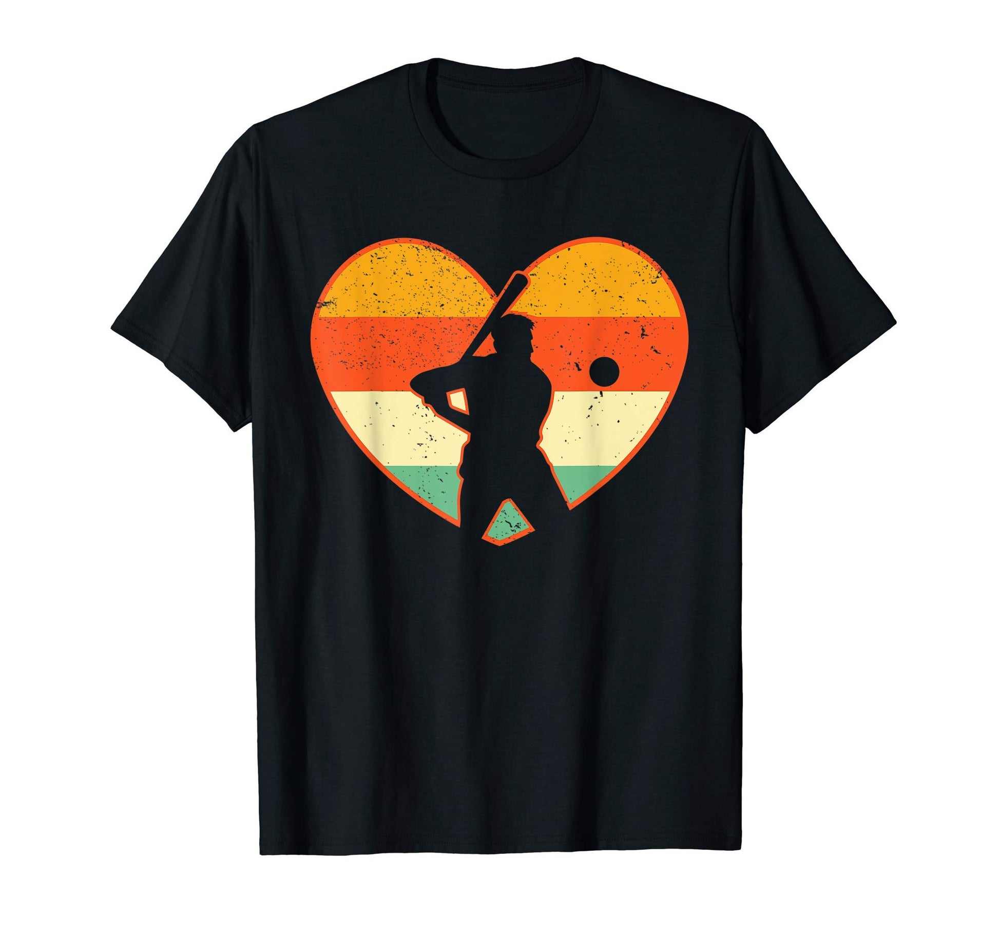 Love Baseball Lover Mom Baseball Heart T-Shirt - Custom Art Print Unisex - T-Shirt, Sweatshirt, Hoodie