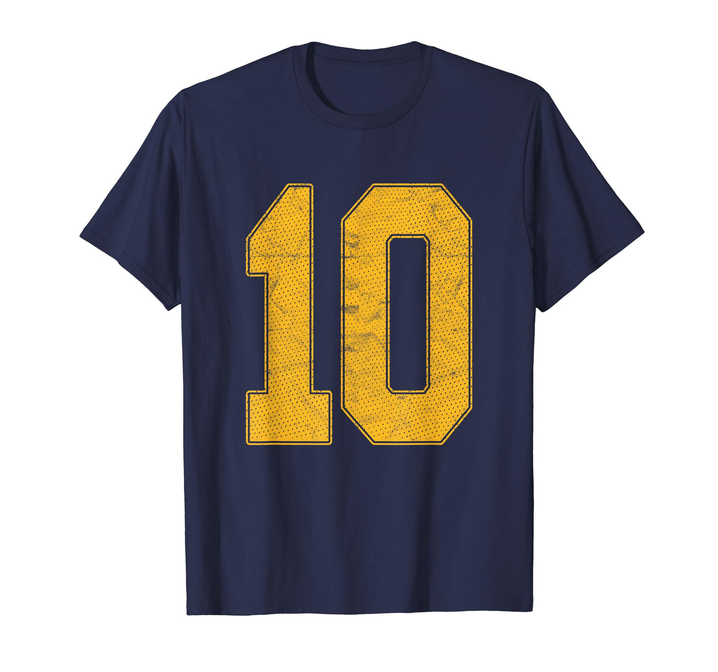 Number 10 Numbered Uniform Sports Team T-Shirt - Unique Graphic for Adults - T-Shirt, Sweatshirt, Hoodie