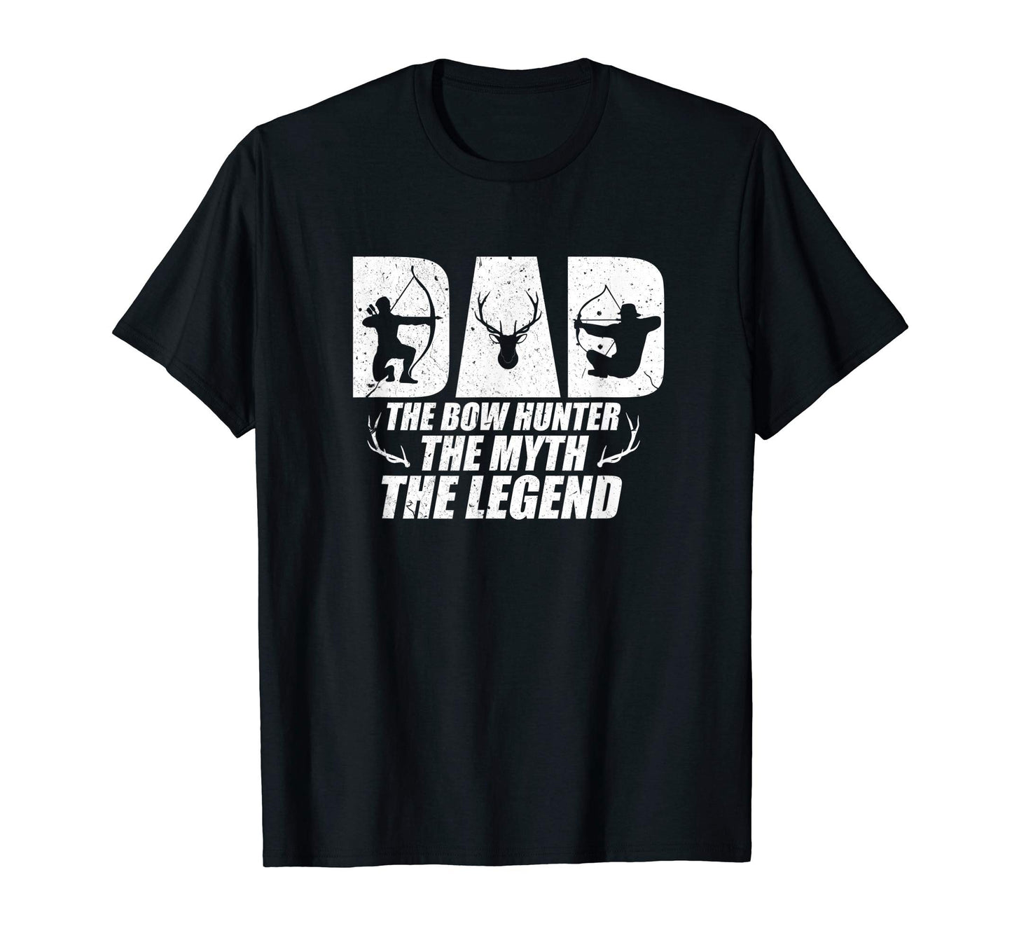 Mens Dad Bow Hunter Myth Legend Funny T-Shirt - Aesthetic Graphic Unisex - T-Shirt, Sweatshirt, Hoodie