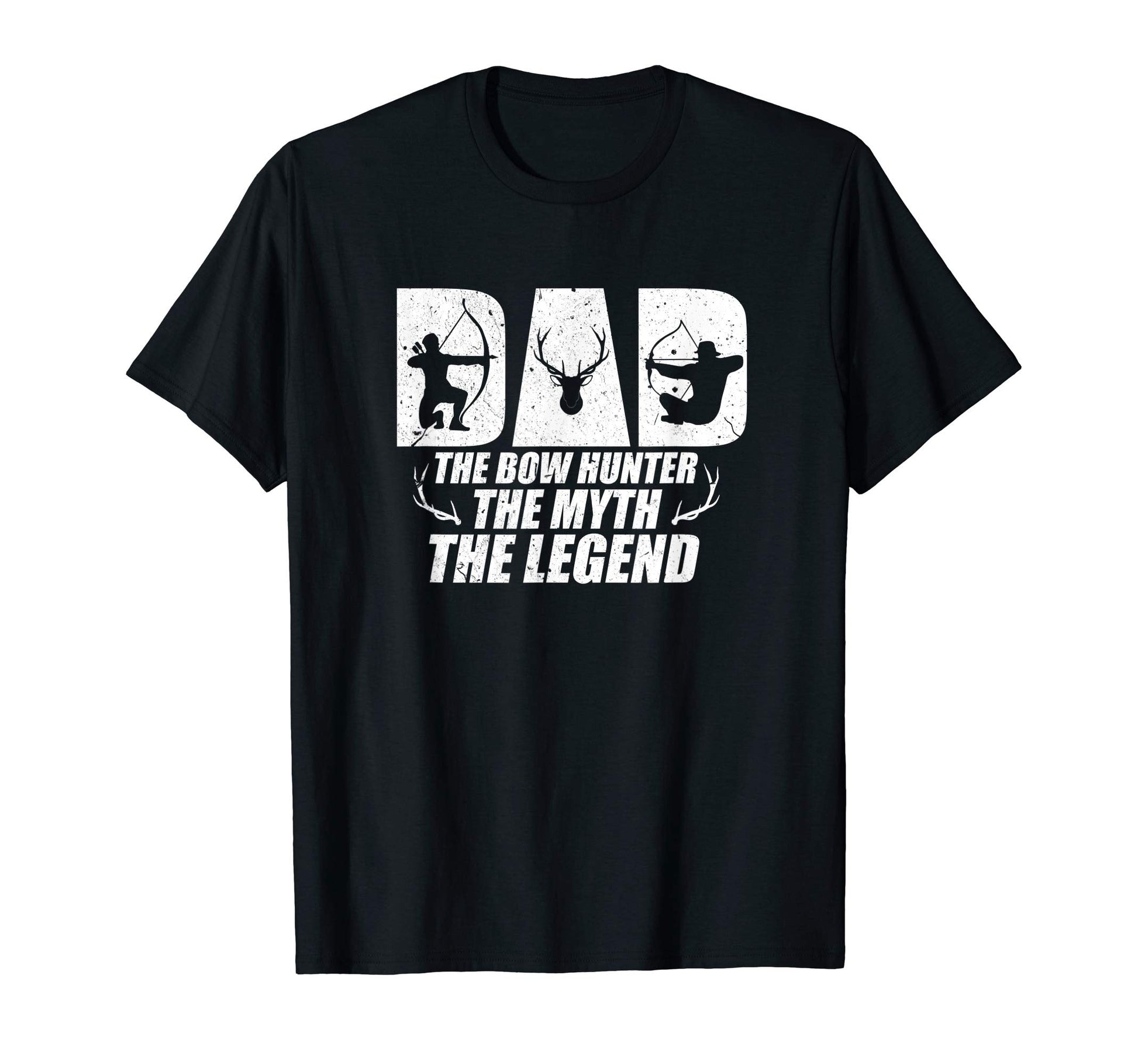 Mens Dad Bow Hunter Myth Legend Funny T-Shirt - Aesthetic Graphic Unisex - T-Shirt, Sweatshirt, Hoodie