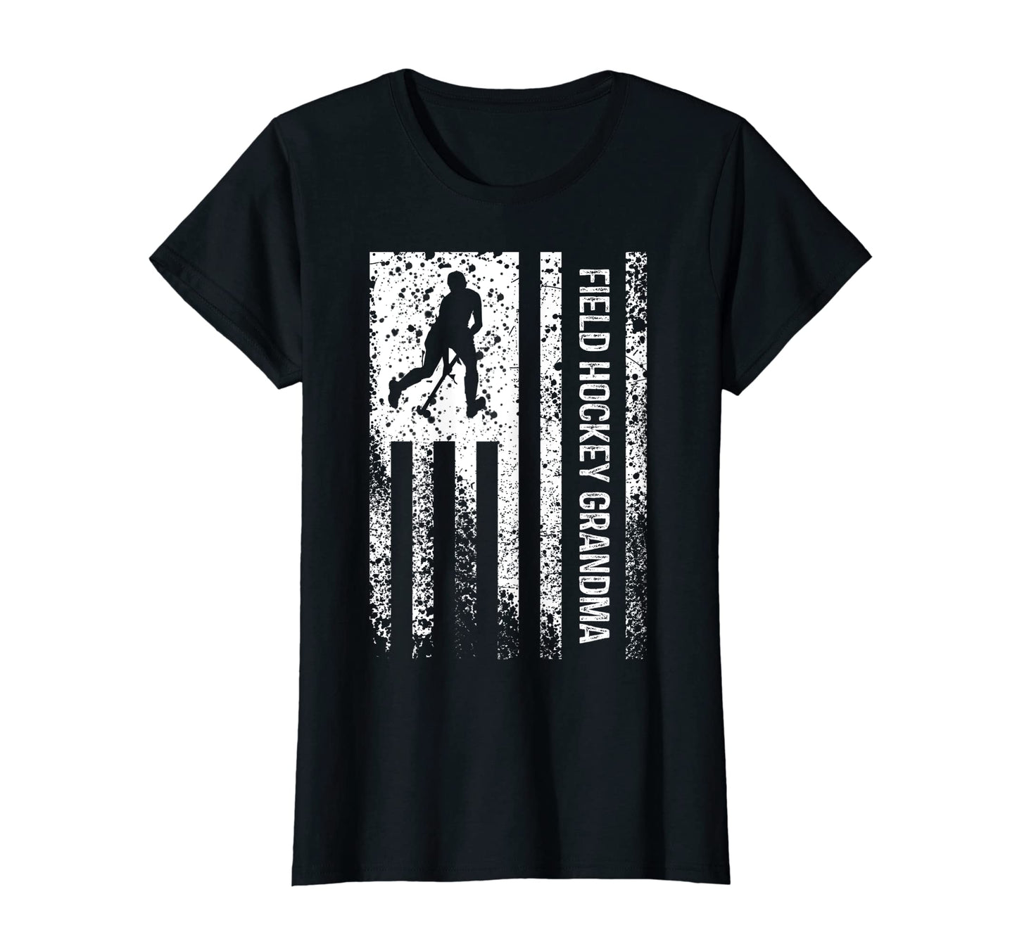 Field Hockey Grandma Distressed T-Shirt - Fun Novelty Design Men Women - T-Shirt, Sweatshirt, Hoodie