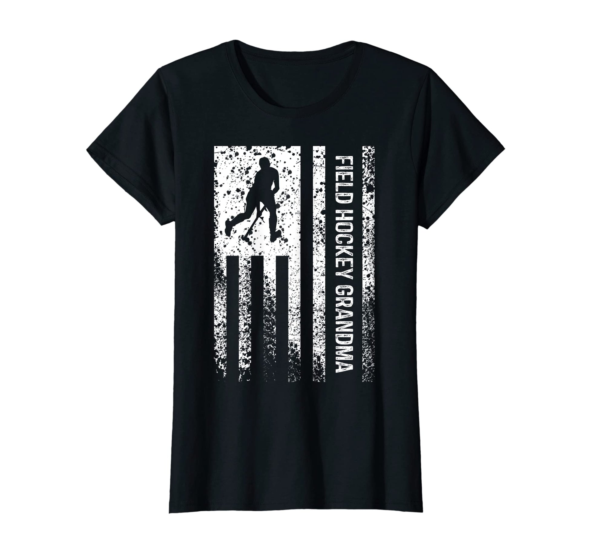 Field Hockey Grandma Distressed T-Shirt - Fun Novelty Design Men Women - T-Shirt, Sweatshirt, Hoodie