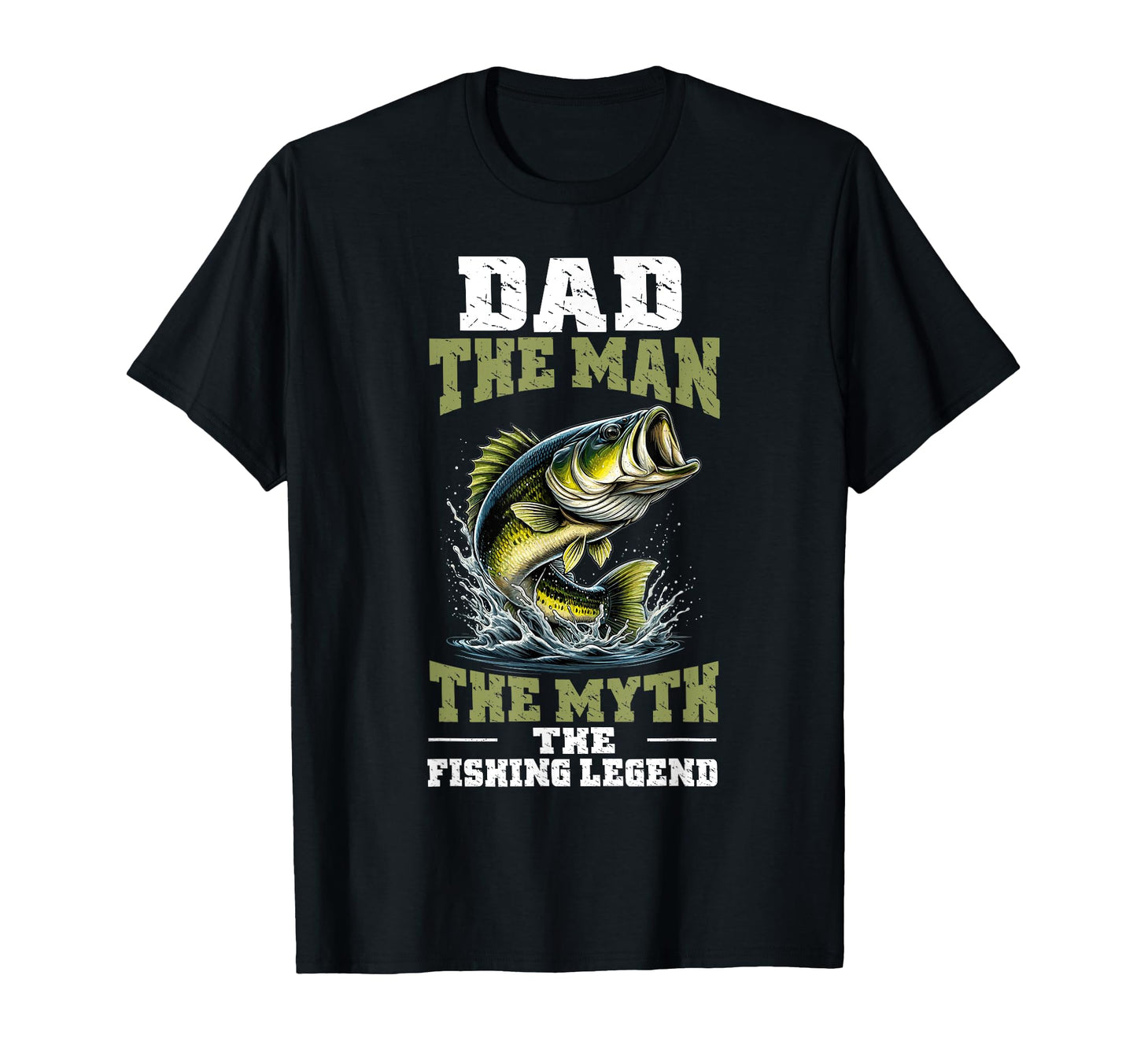 Dad Myth Fishing Legend Fathers Day Papa T-Shirt - Minimalist Print Unisex - T-Shirt, Sweatshirt, Hoodie