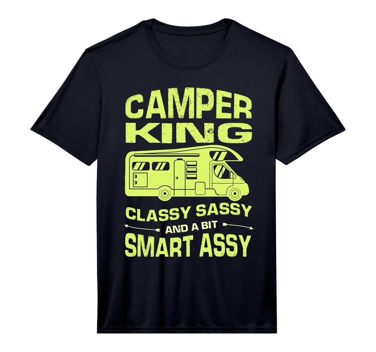 Mens Camper King Classy Sassy And T-Shirt - Minimalist Print for Adults - T-Shirt, Sweatshirt, Hoodie