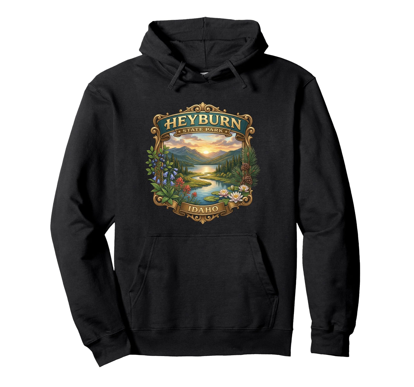 Heyburn State Park Plummer Idaho Novelty Hoodie - Trendy Graphic Unisex - T-Shirt, Sweatshirt, Hoodie
