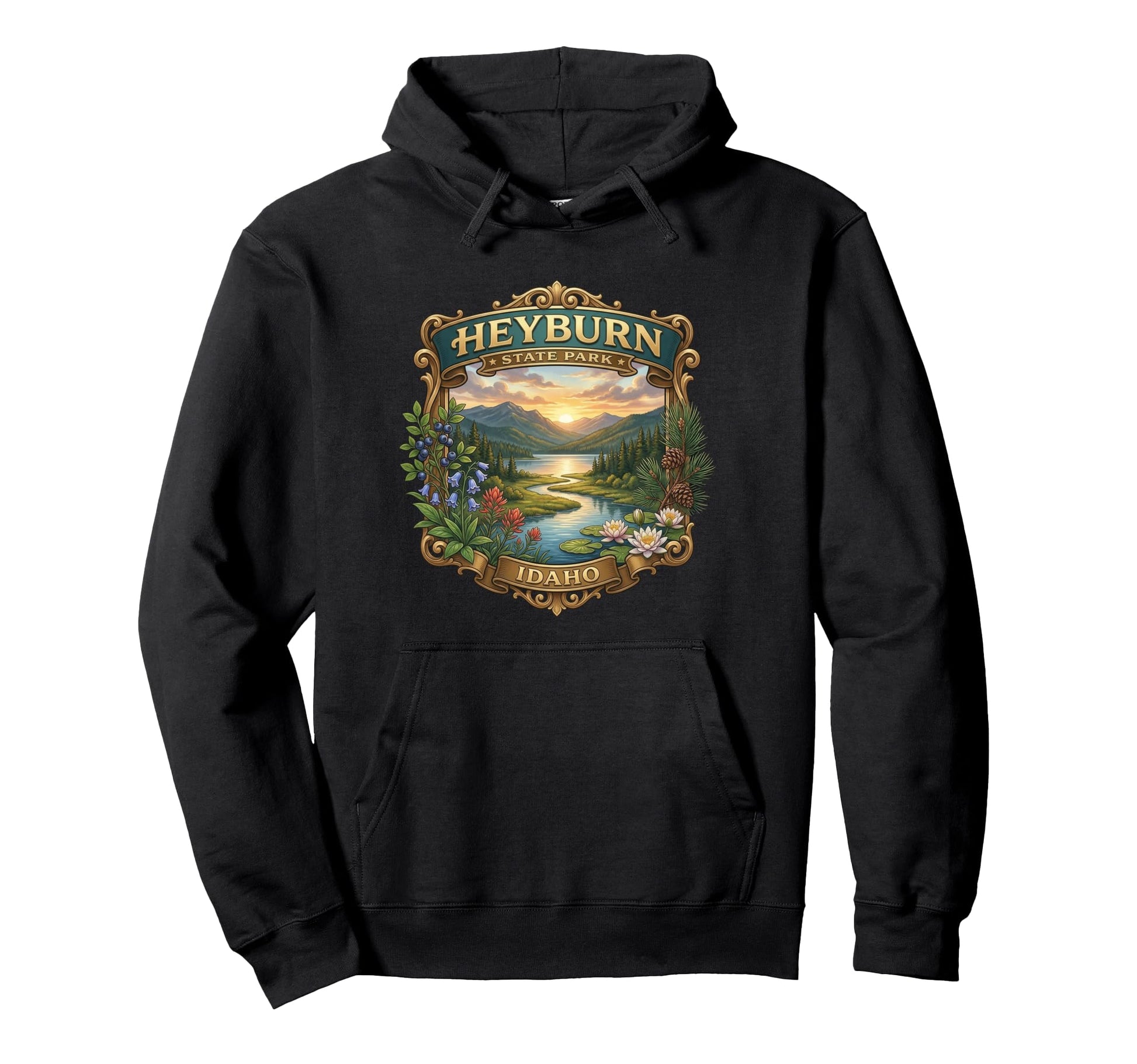 Heyburn State Park Plummer Idaho Novelty Hoodie - Trendy Graphic Unisex - T-Shirt, Sweatshirt, Hoodie