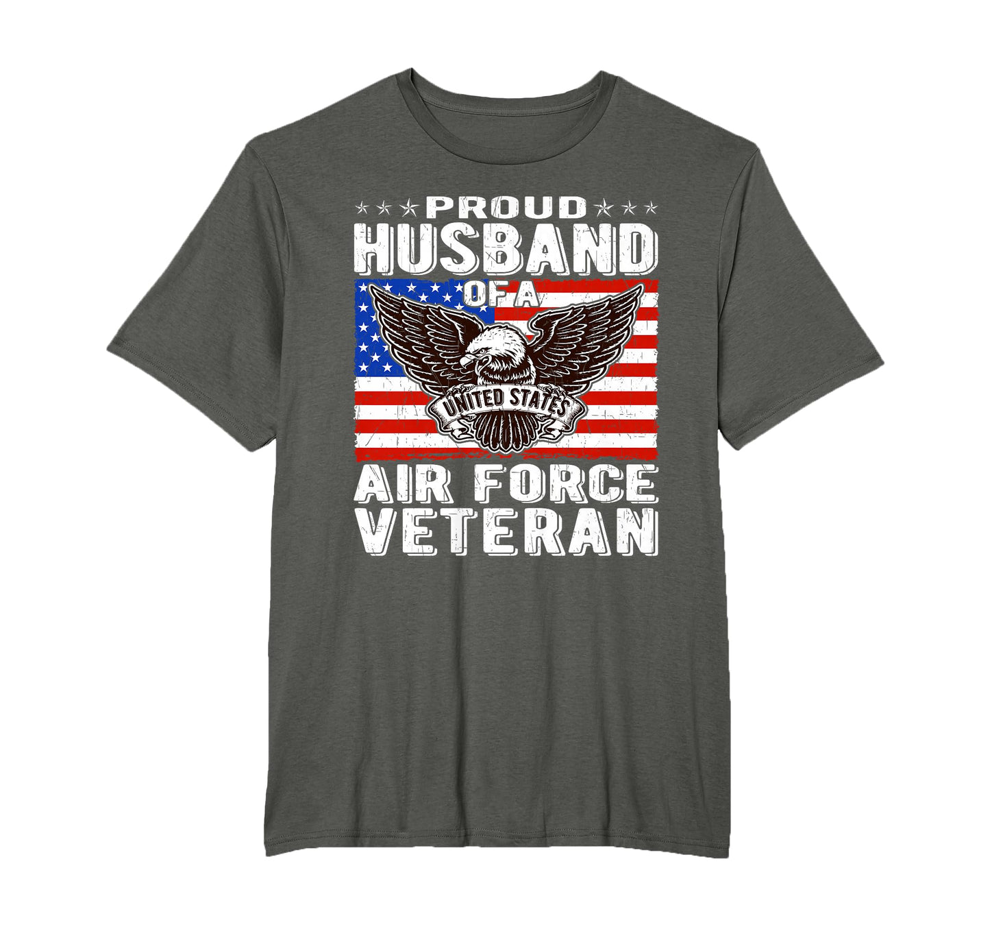 Proud Husband Air Force Veteran T-Shirt - Aesthetic Graphic Unisex - T-Shirt, Sweatshirt, Hoodie