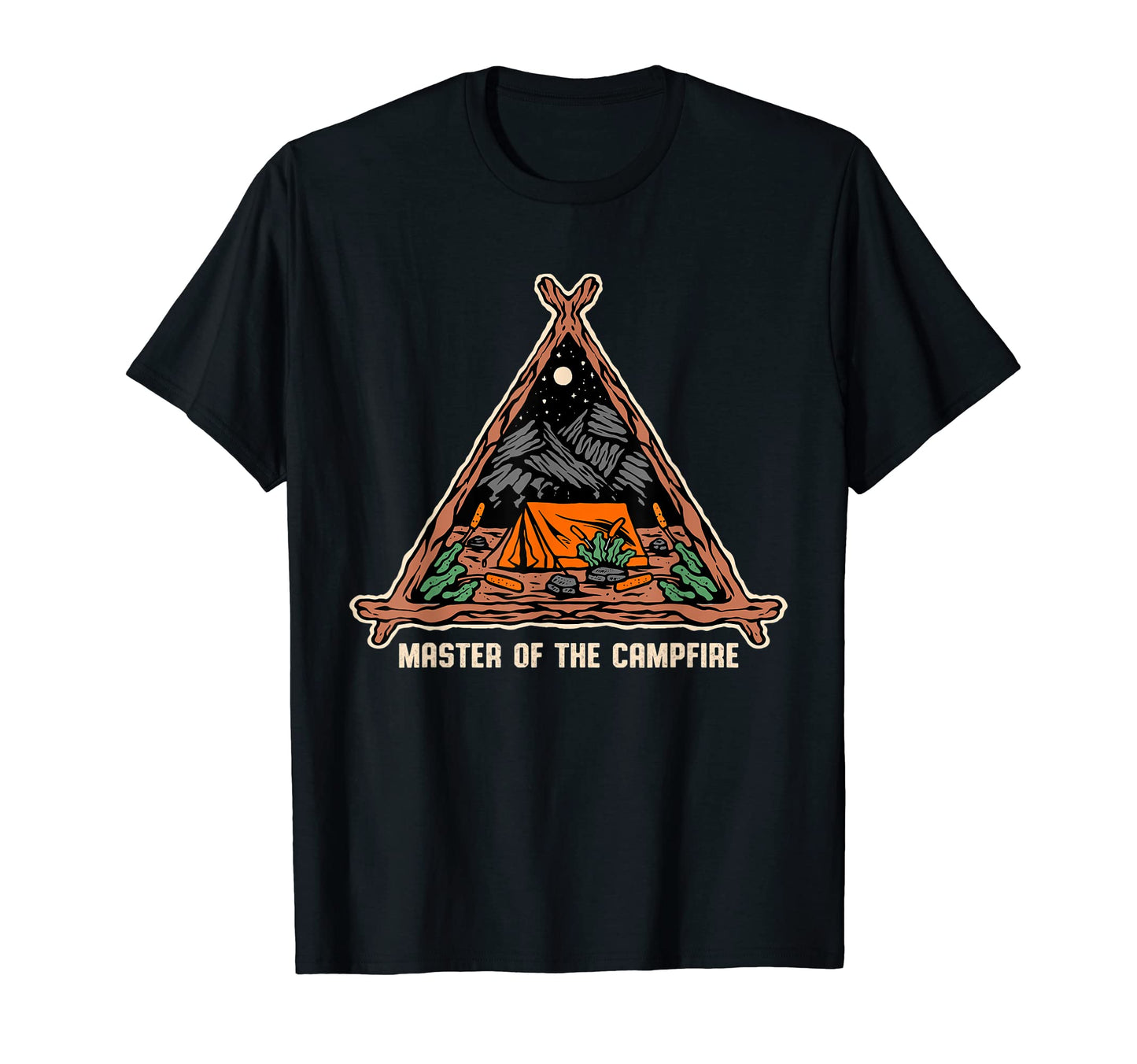 Master Campfire Camping Dad Camper T-Shirt - Novelty Apparel for Adults - T-Shirt, Sweatshirt, Hoodie
