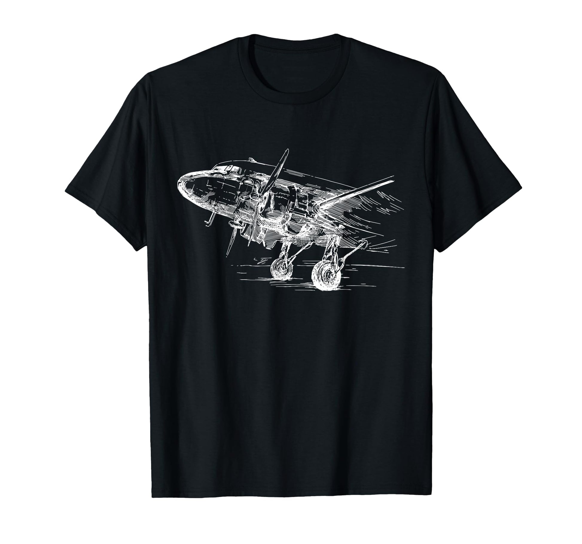 Dc 3 Airplane Plane Husband Dad T-Shirt - Aesthetic Graphic Unisex - T-Shirt, Sweatshirt, Hoodie