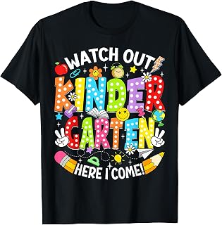 Watch Out Kindergarten Here I Come Back to School Boys Girls T-Shirt Unisex T-shirt, Sweatshirt, Hoodie, Long Sleeve Tee - T-Shirt, Sweatshirt, Hoodie