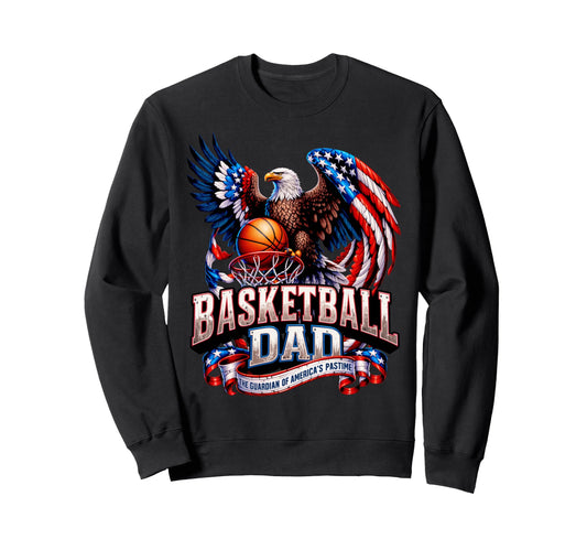 Basketball Papa Guardian Sweatshirt - Fun Novelty Design for Adults - T-Shirt, Sweatshirt, Hoodie