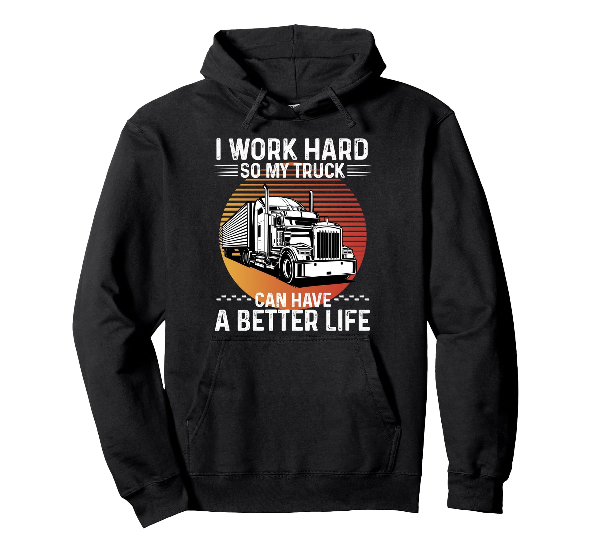Funny Truck Driver Joke Trucker Dad Hoodie - Aesthetic Graphic for Adults - T-Shirt, Sweatshirt, Hoodie